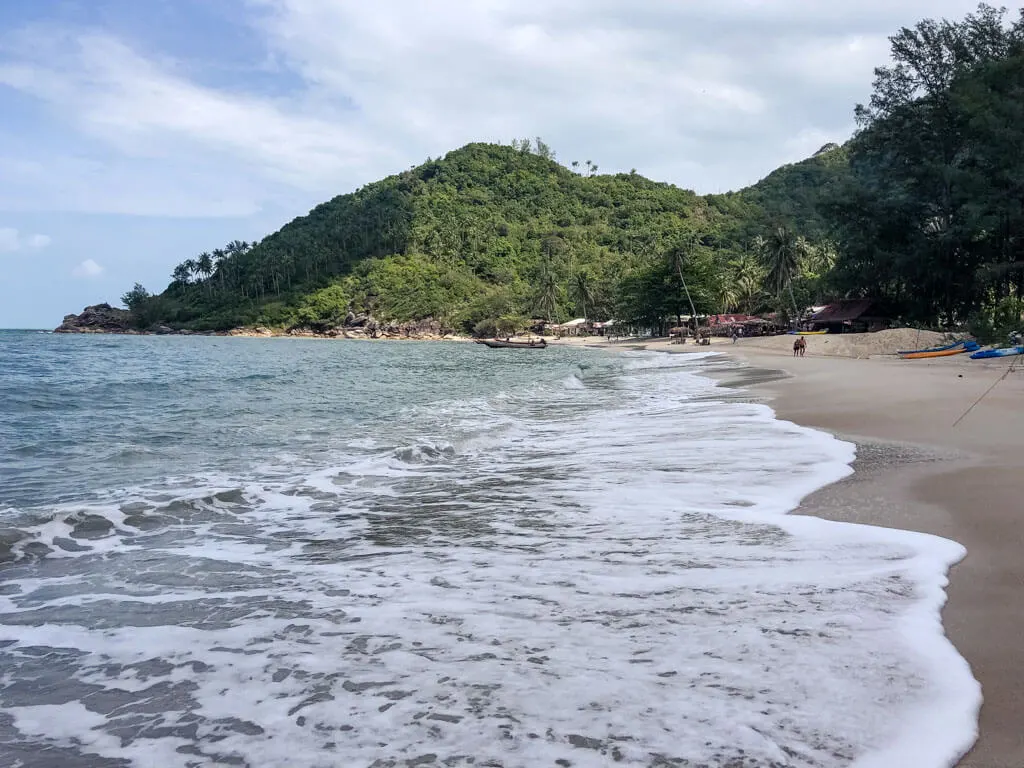 A pristine beach in Koh Phangan Thailand