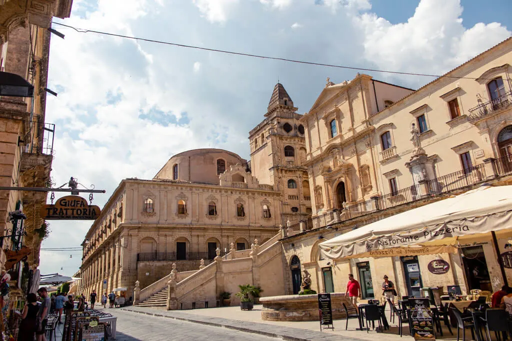 View of Baroque buildings in Noto, Sicily