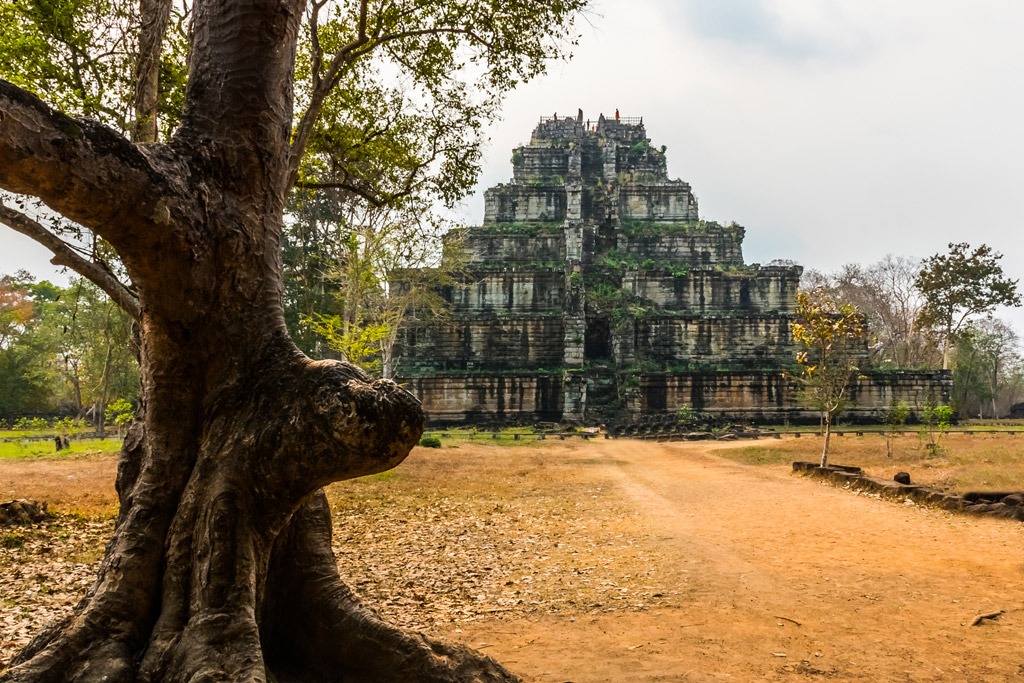 Pyramid-like ancient structure in Koh Ker Cambodia