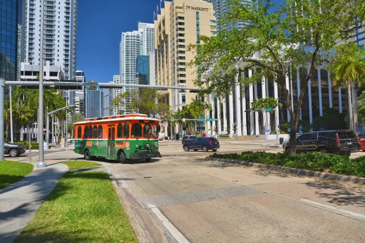 City of Miami Trolley in Florida