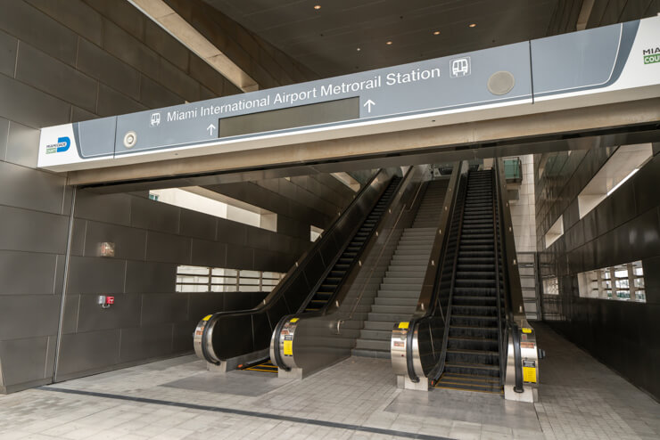 Metrorail station at Miami Airport