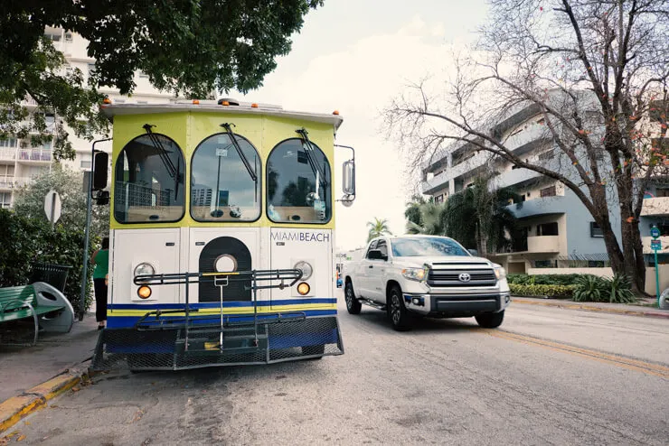 South Beach Trolley, a free transportation in Miami