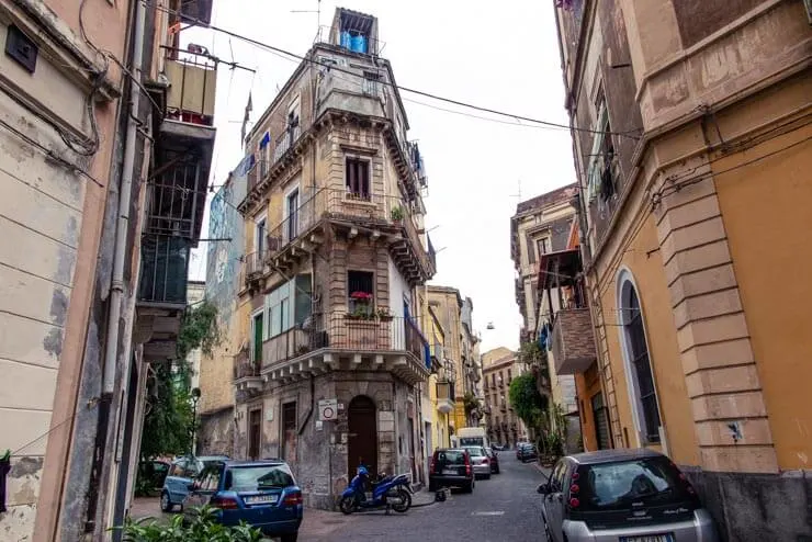 Typical apartments in Catania Sicily