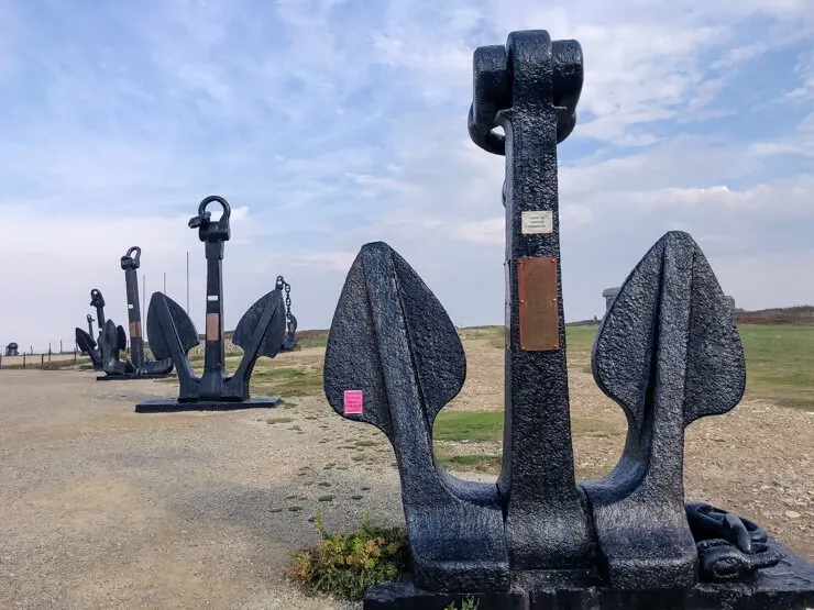 Large anchors of ships from the Atlantic Battle