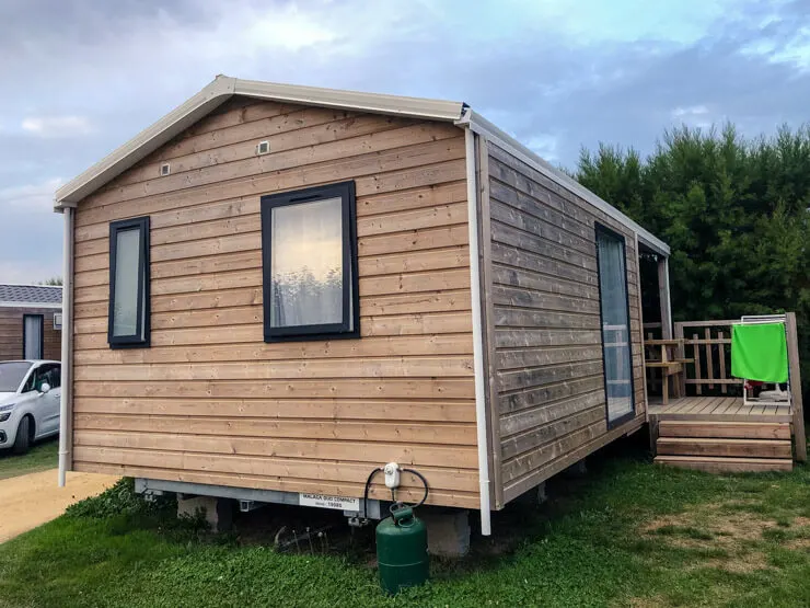 Mobilhome in a Brittany campsite