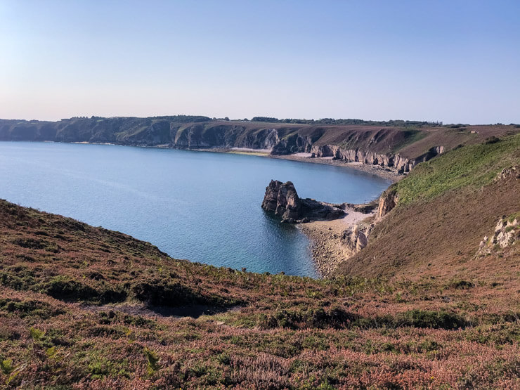 Cliffs of Coastal Walk at Cote d'Emeraude Brittany