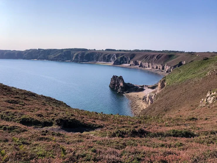 Cliffs of Coastal Walk at Cote d'Emeraude Brittany