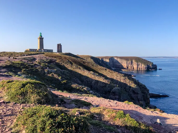 Dramatic cliffs and lighthouses of the Emerald Coast in Brittany France