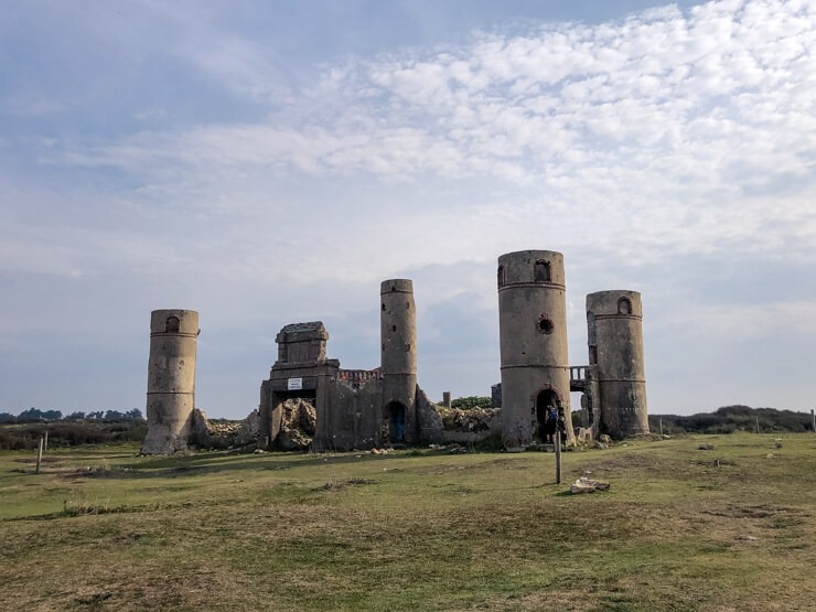 Ruins of a mansion of the poet Saint-Pol-Roux