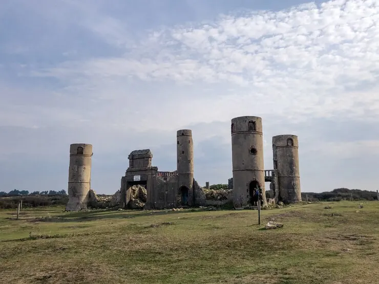 Ruins of a mansion of the poet Saint-Pol-Roux