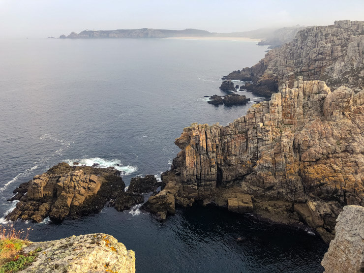 Unique rock formations Pointe de Pen Hir Crozon Brittany