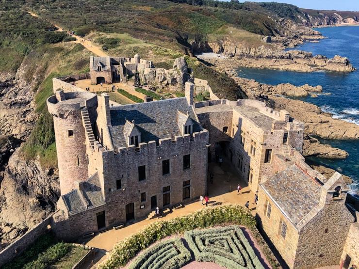 Views of Emerald Coast in Brittany from Fort La Latte