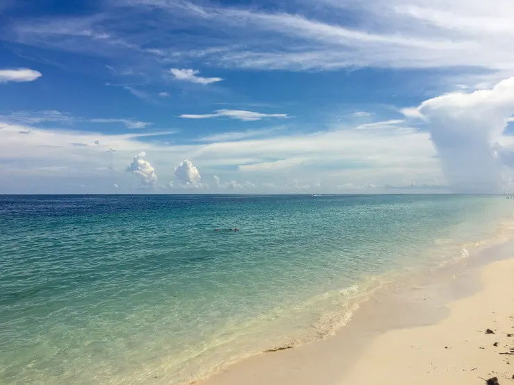 A beach in the Bahamas