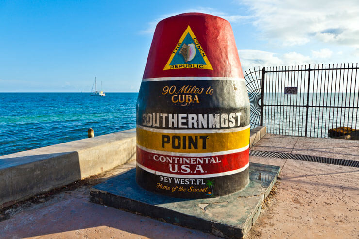 Southernmost point of Continental USA in Key West FL