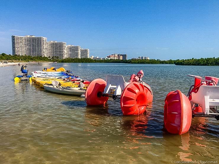 Water sports at Tigertail Beach, Marco Island FL