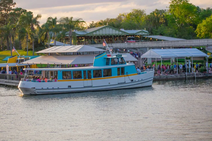 Taxi boat in Magical Kingdom Disney World