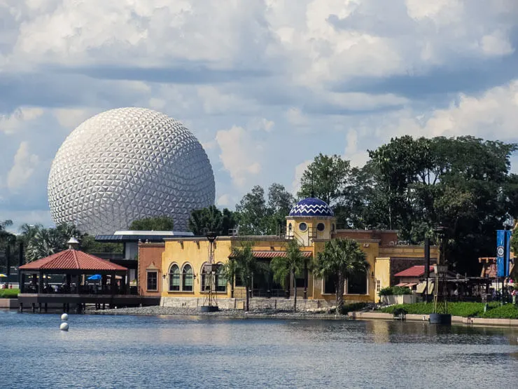 World Showcase and Spaceship Earth at Epcot theme park