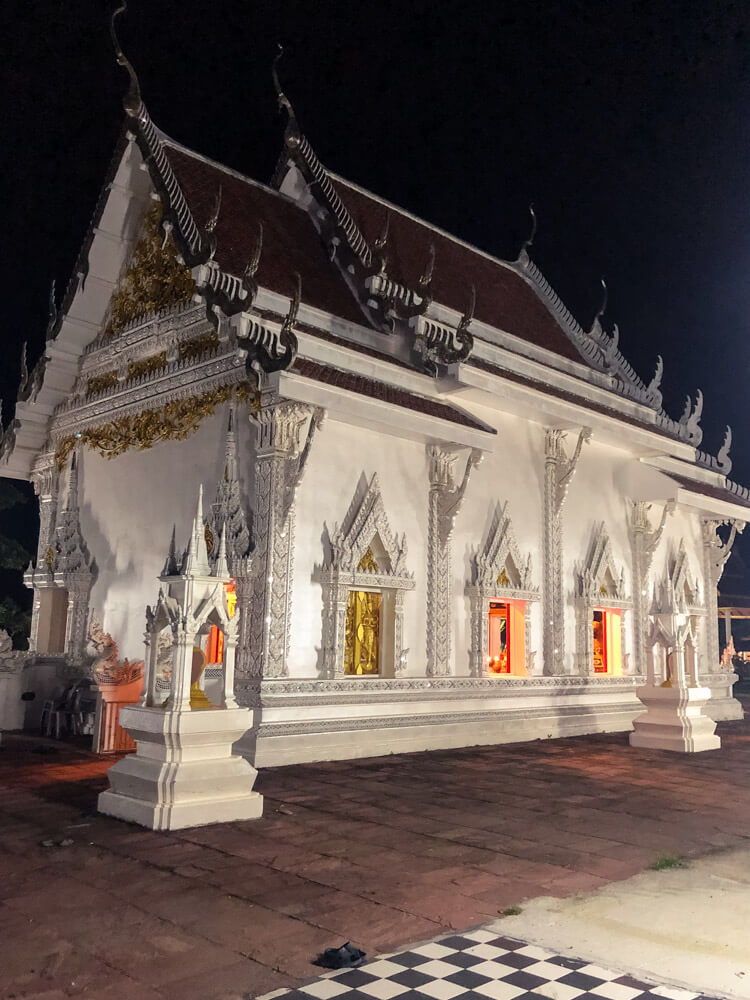View of a Thai Buddhist temple in Koh Phangan