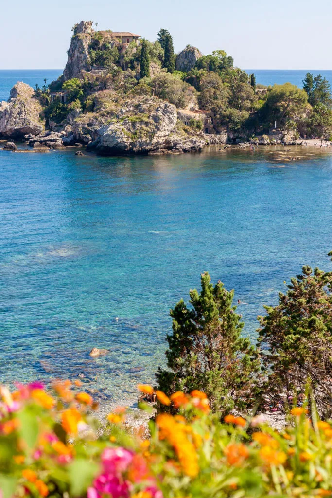 Isola Bella island in Taormina