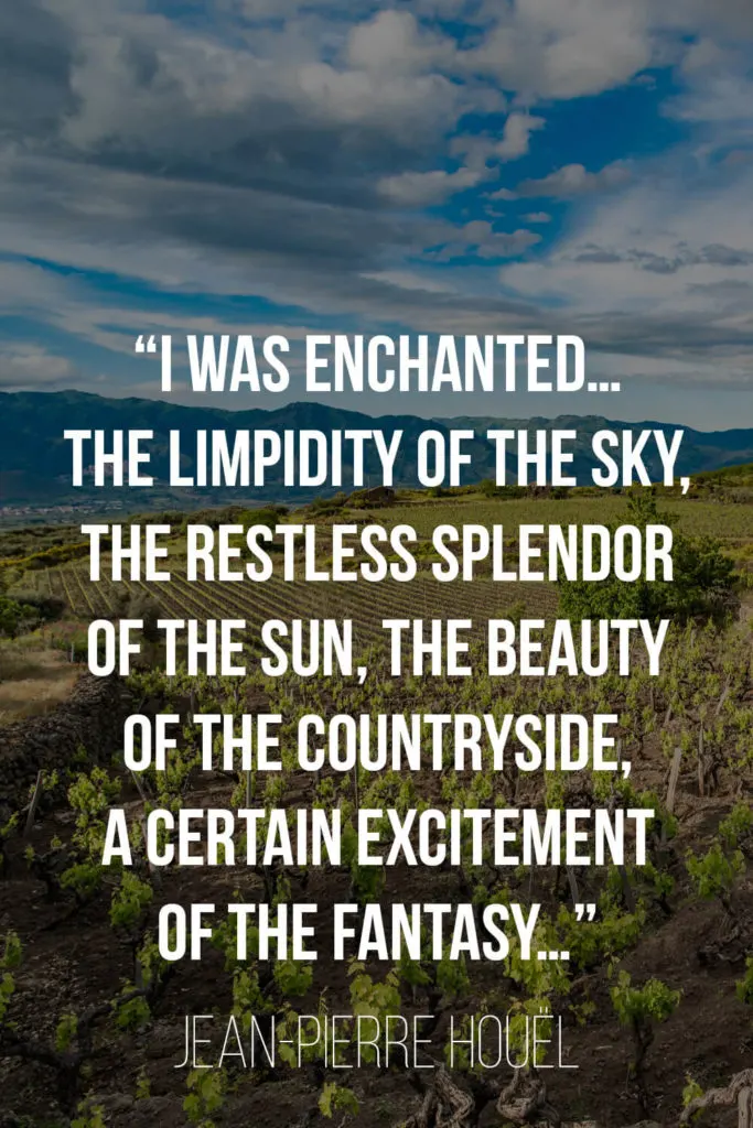 A quote about Sicily by Jean-Pierre Houel