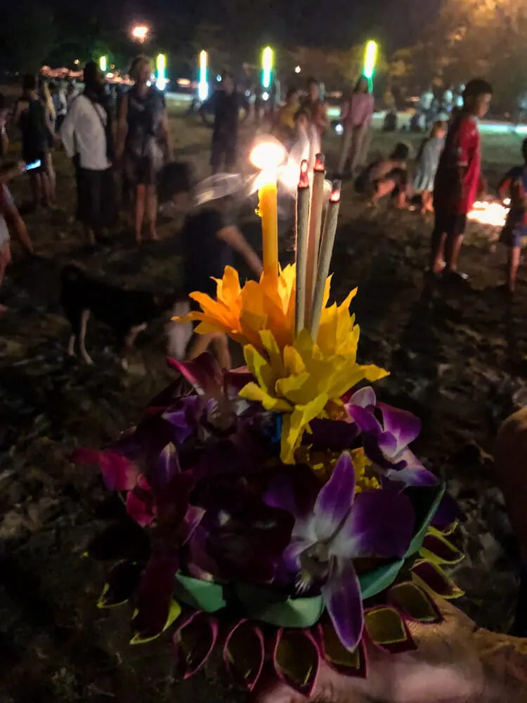 A basket for Loi Krathong Festival in Thailand