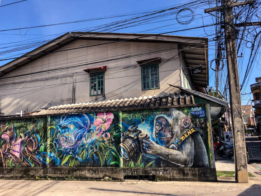 A mural in Thong Sala Koh Phangan