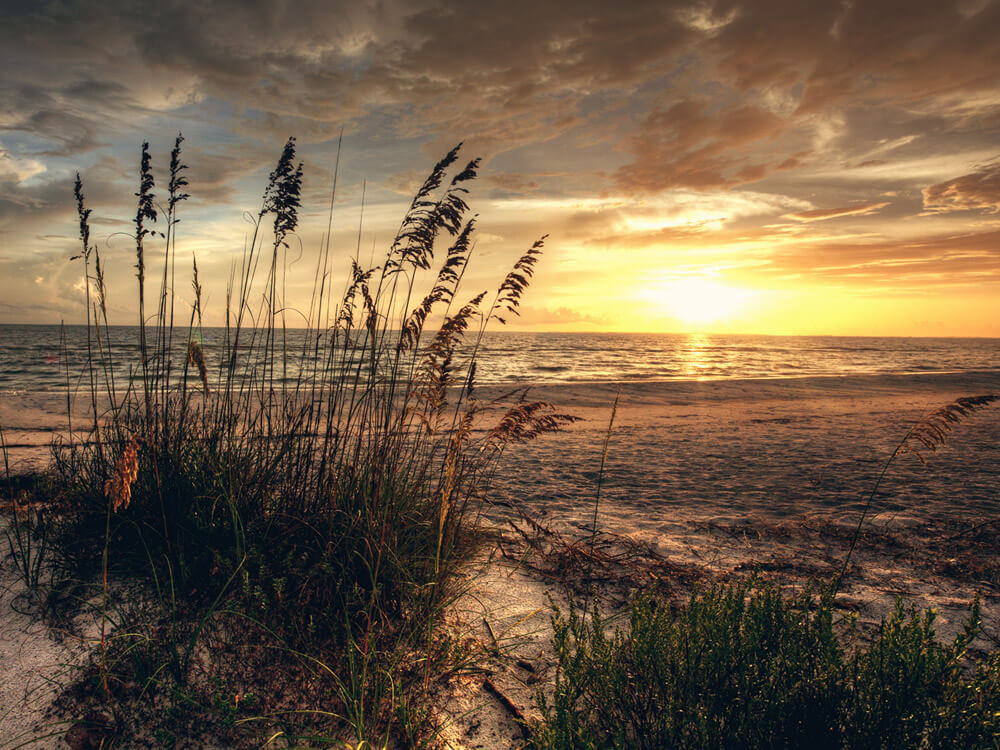 Sunset on a Florida beach