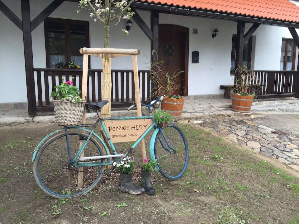 Outside view of a pension in the Czech Republic