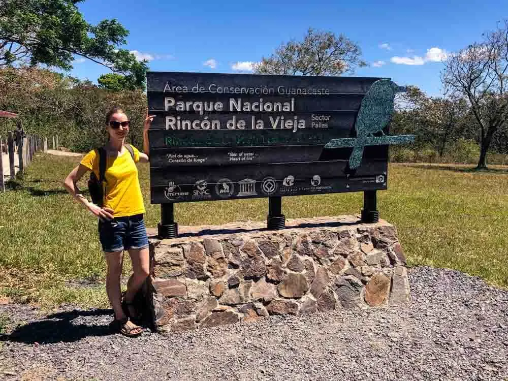 Costa Rica National Park sign