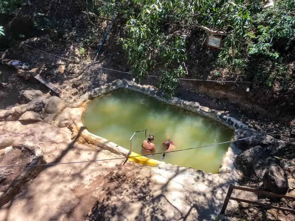 a thermal pool in Costa Rica