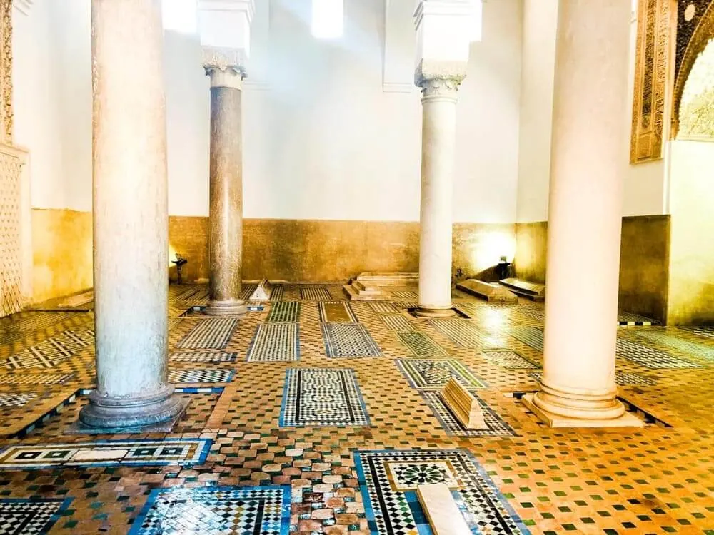 Ancient tombs in Marrakech Morocco