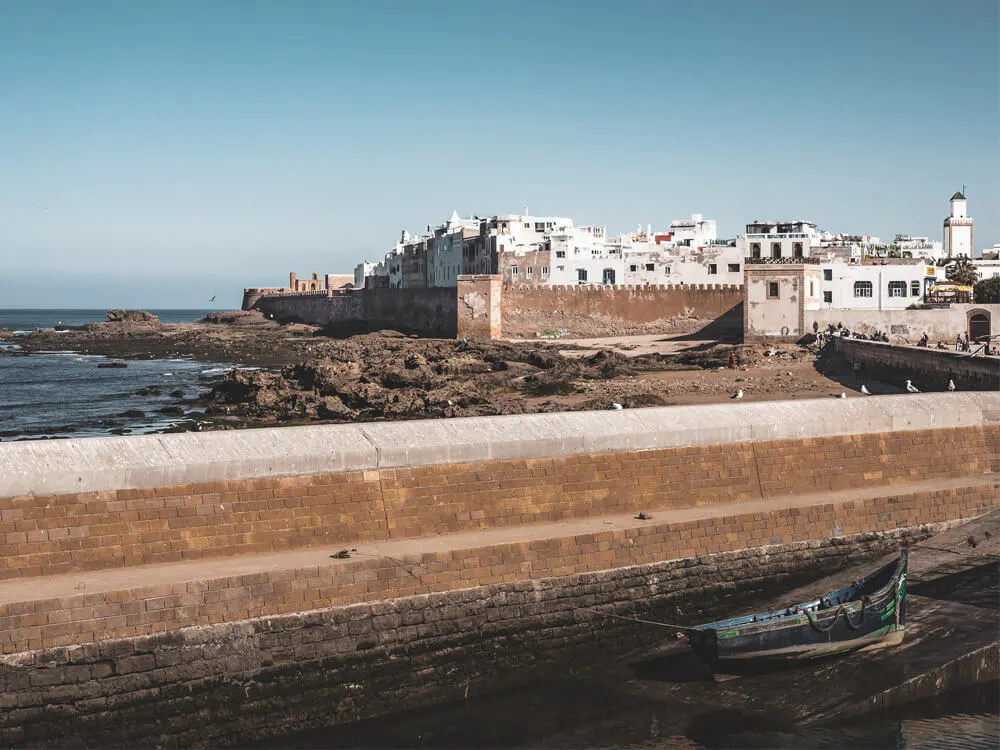 View of a seaside town in Morocco: Essaouira