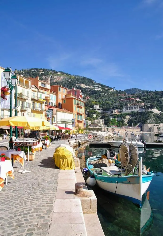 Seaside promenade of Villefranche-sur-Mer, France