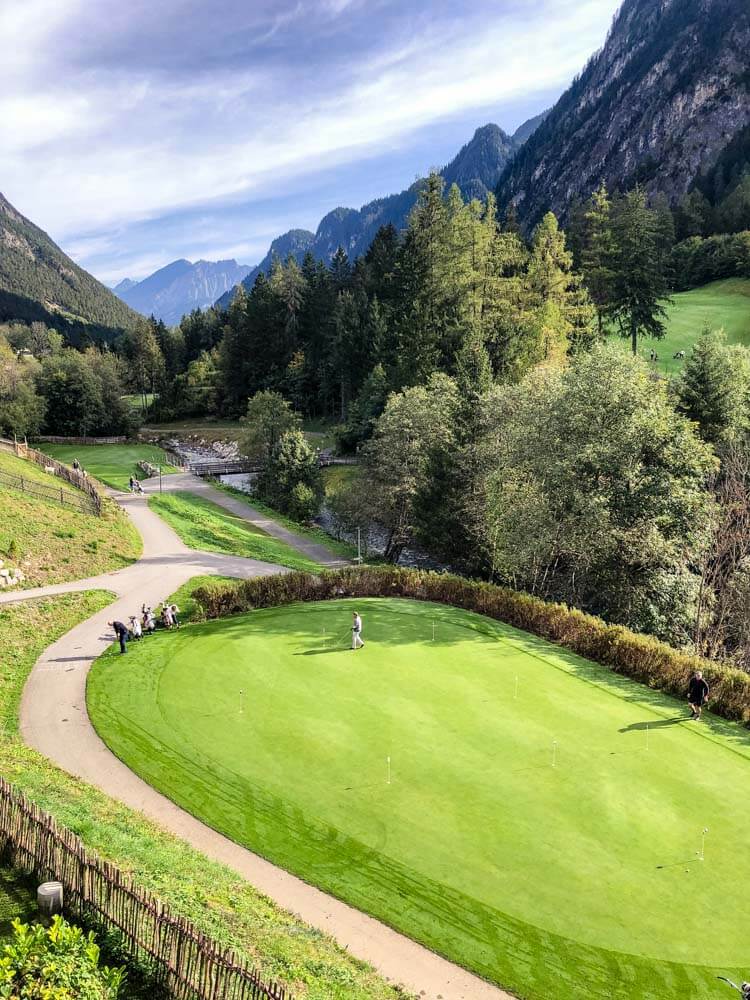 A golf course in Brandnertal Austria