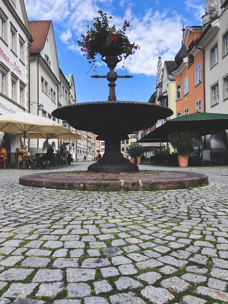 A water fountain in an Austrian town