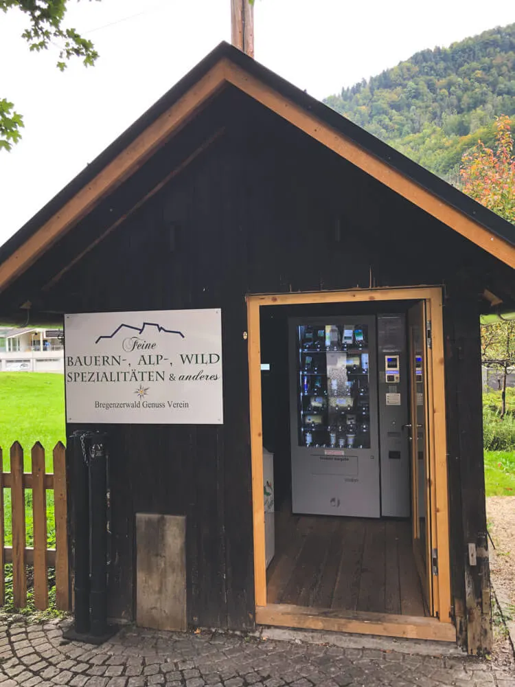 A vending machine with Alpine specialties