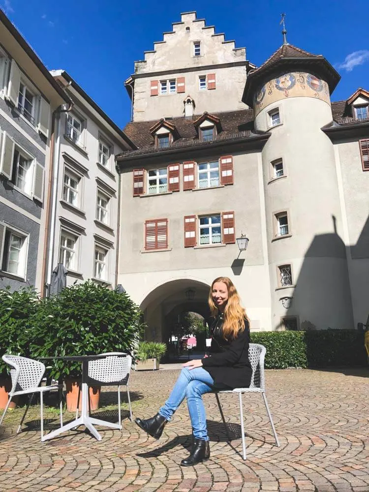 An old city gate in Feldkirch, Vorarlberg, Austria