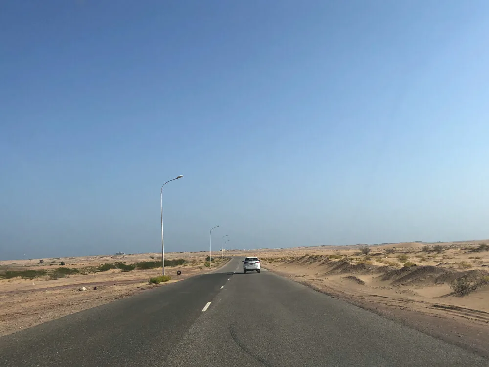 Empty roads in Oman