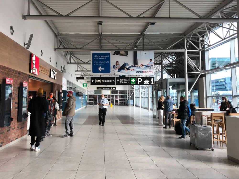 View of an airport interior - Prague Airport