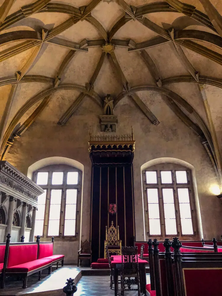 Diet Hall, a historical hall in the Old Royal Palace at Prague Castle