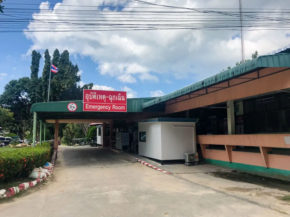 A view of a basic Thai hospital