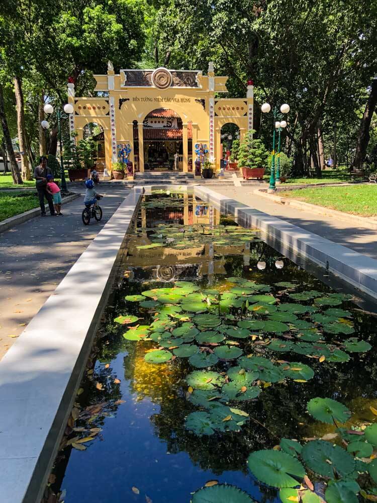 A park in Ho Chi Minh Vietnam