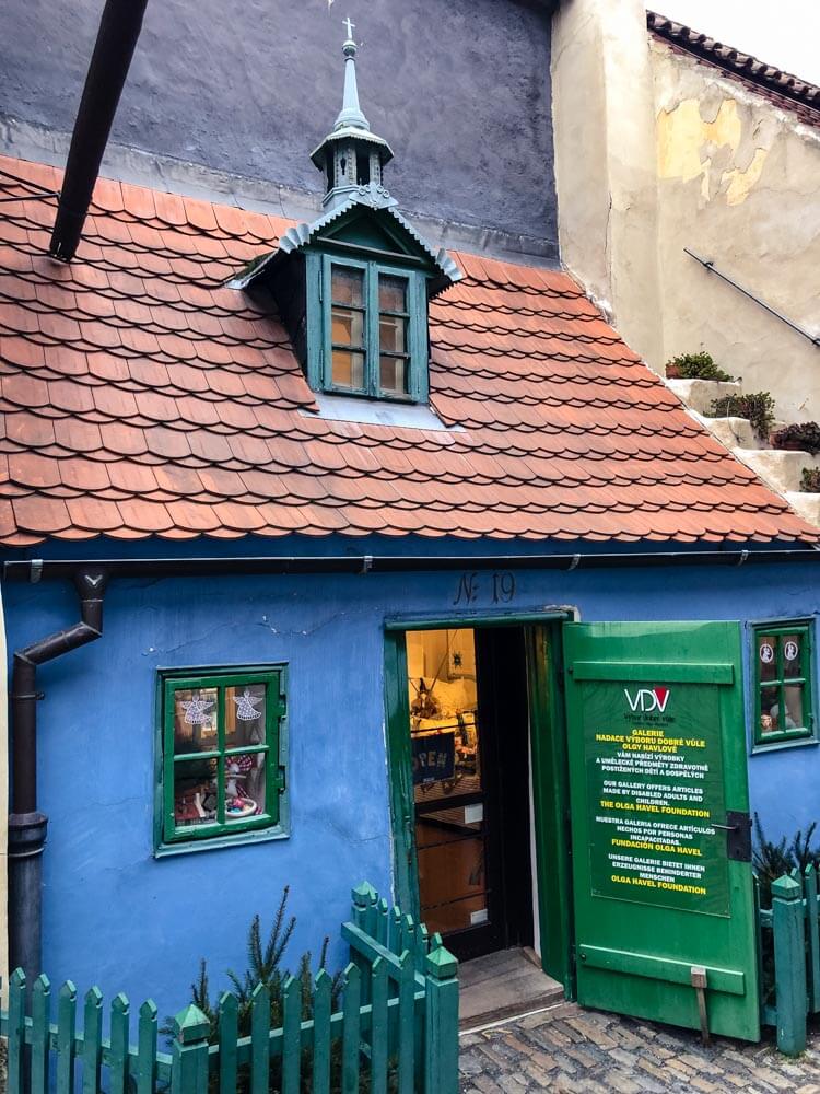 A cute small house in Prague's Golden Lane