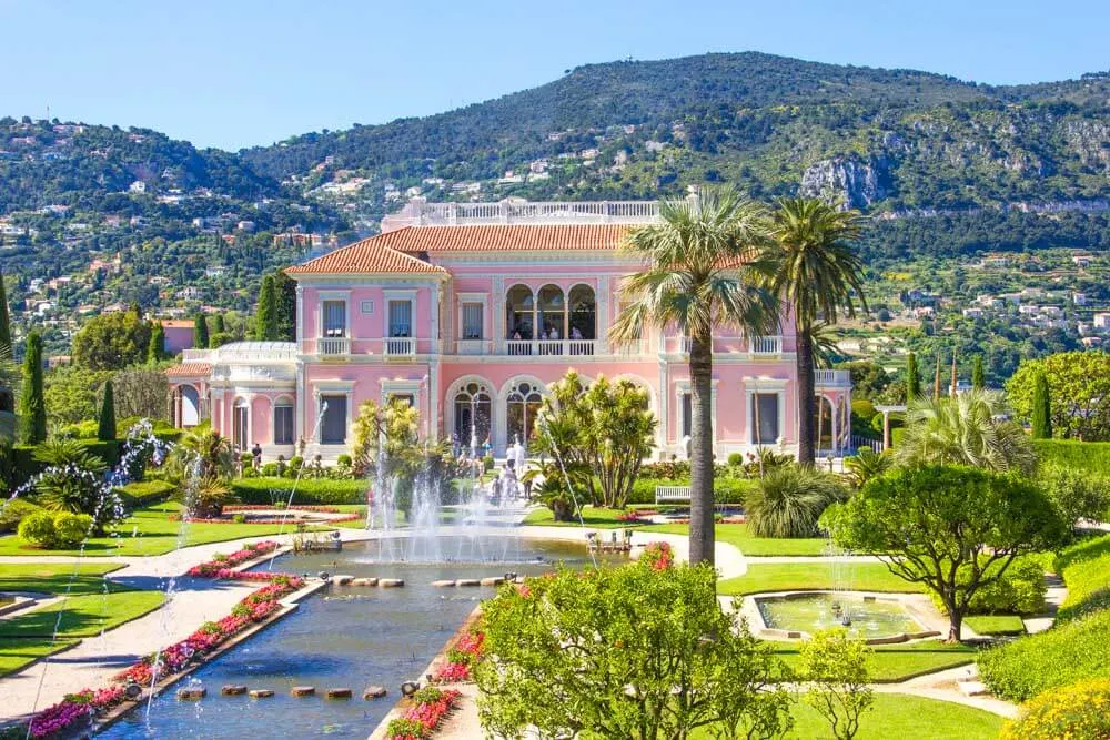 View of a luxury villa in France