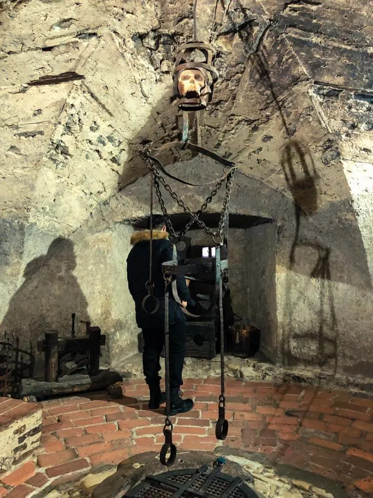 Torture Instruments inside Daliborka Tower, Prague Castle