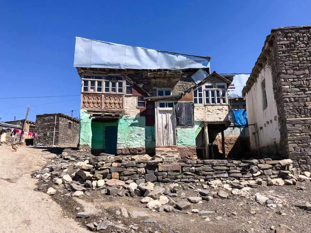 A house in a mountain village in Azerbaijan