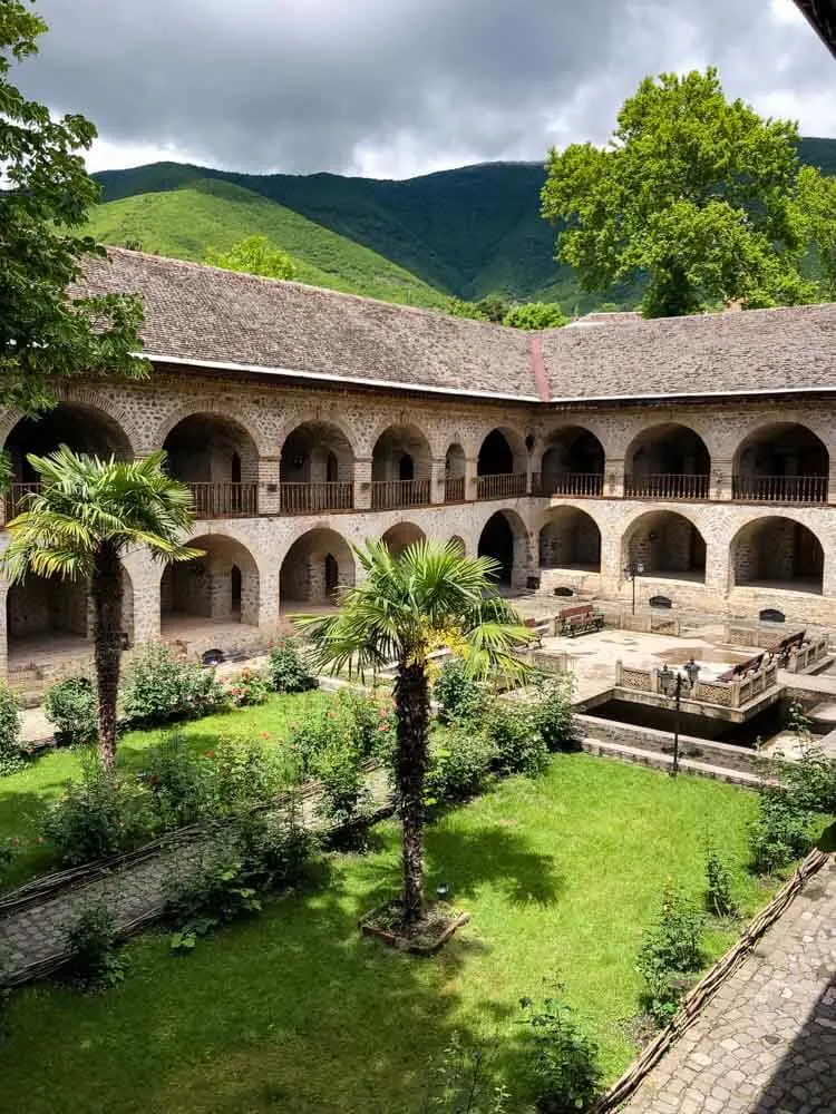 Caravanserai, a traveller's inn, in Sheki Azerbaijan