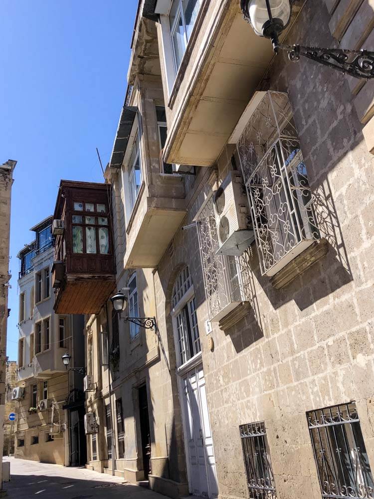 old houses in Baku's Old Town