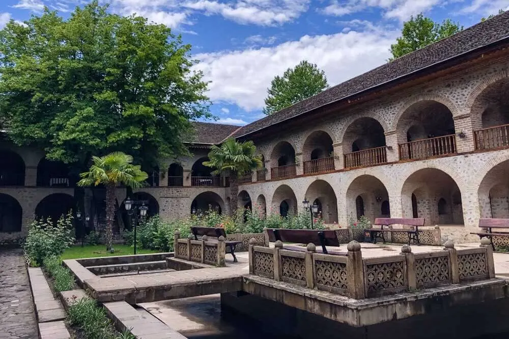 Caravanserai, a traveller's inn, in Sheki Azerbaijan