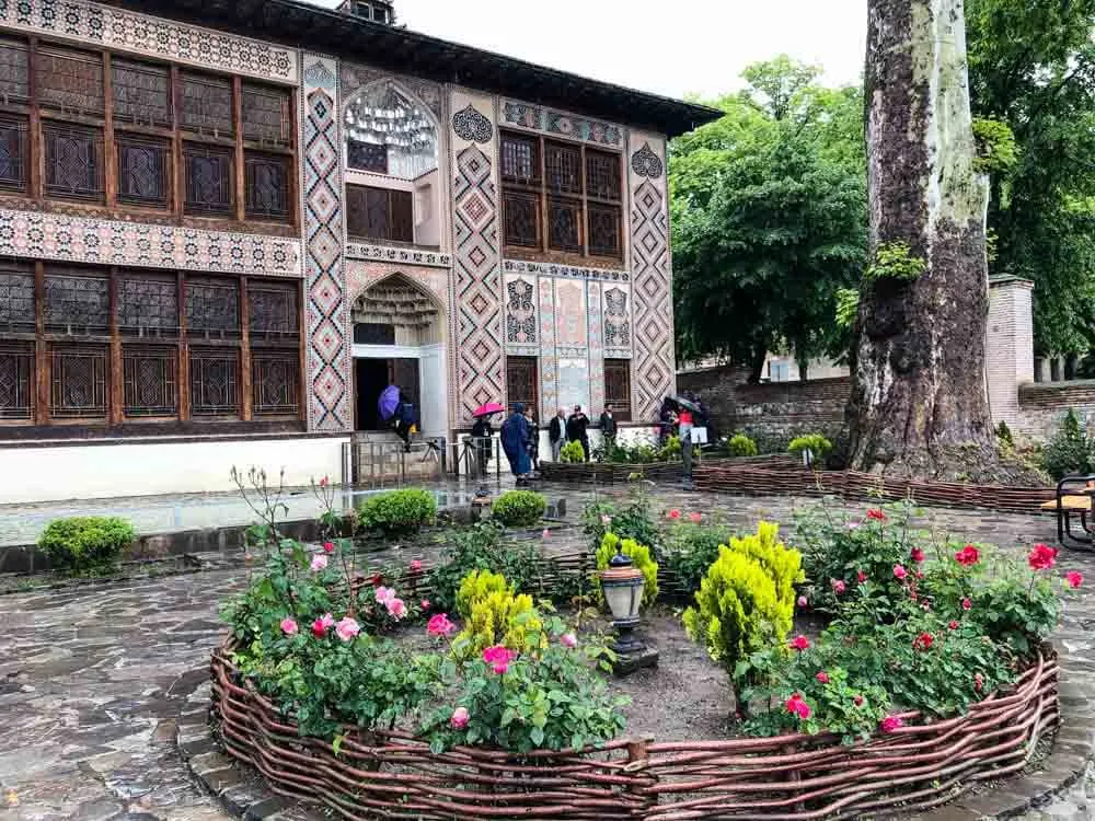 and old palace in Sheki Azerbaijan